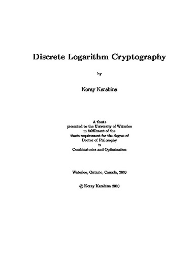 Phd thesis cryptography